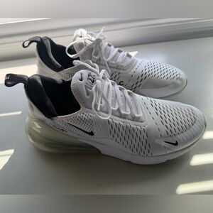 Nike Men's White and Black Air Max 270 Sneakers